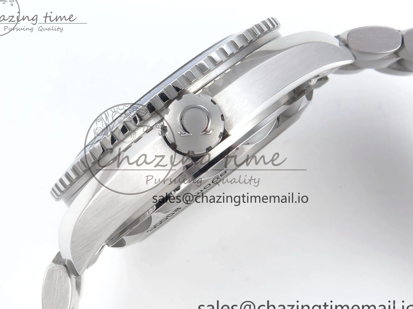 0425 Neat Seamaster Planet Ocean 600M 43.5mm SS SCF 1:1 Best Edition Blue Dial on SS Bracelet A8900 Super Clone 7684